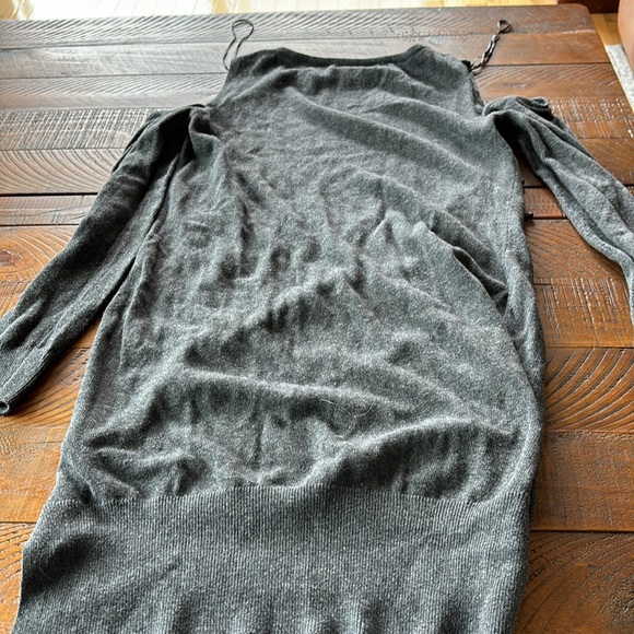 Ruby Moon size Small gray cold shoulder sweater dress. Very good condition. - Picture 5 of 8